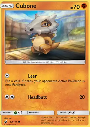 Cubone 52/111 Crimson Invasion