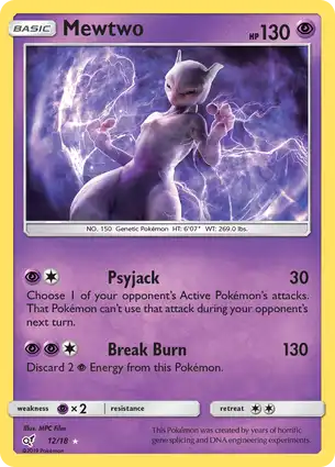 Mewtwo 12/18 Detective Pikachu