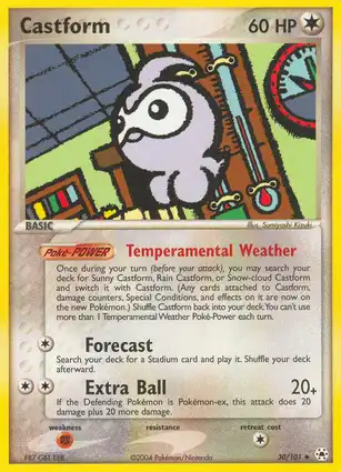 Castform 30/101 EX Hidden Legends