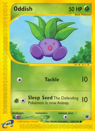 Oddish 122/165 Expedition Base Set