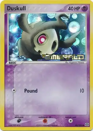 Duskull 46/106 EX Emerald