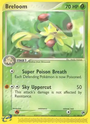 Breloom 33/100 EX Sandstorm