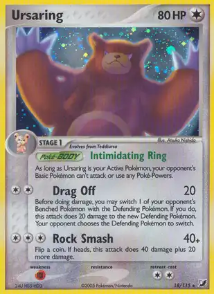 Ursaring 18/115 EX Unseen Forces
