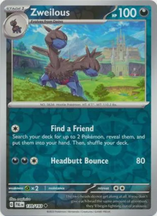 Zweilous 139/193 Paldea Evolved