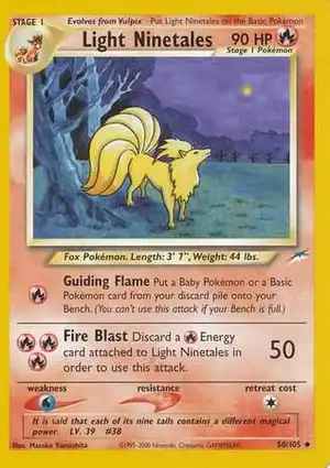 Light Ninetales 50/105 Neo Destiny