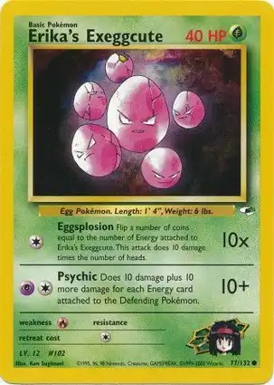 Erika's Exeggcute 77/132 Gym Heroes