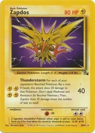 Zapdos 30/62 Fossil