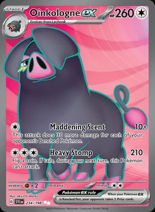 Oinkologne ex 234/198 Scarlet & Violet