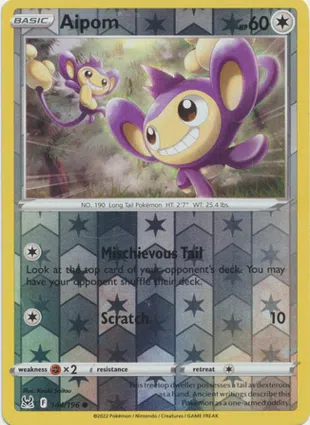 Aipom 144/196 Lost Origin