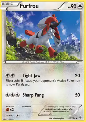 Furfrou 87/106 Flashfire