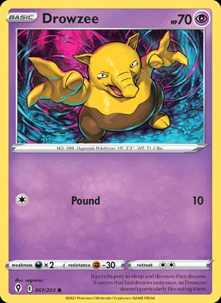 Drowzee 061/203 Evolving Skies