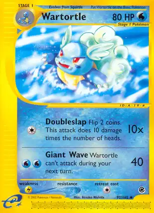 Wartortle 92/165 Expedition Base Set