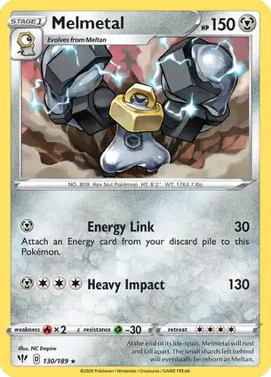 Melmetal 130/189 Darkness Ablaze