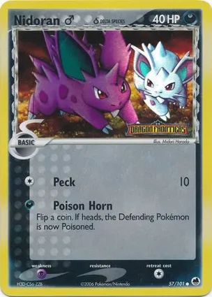 Nidoran ♂ 57/101 EX Dragon Frontiers