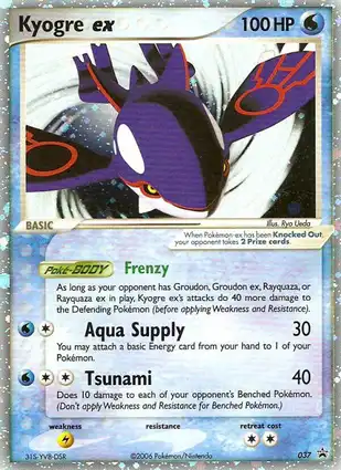 Kyogre ex 037 EX Nintendo Promos