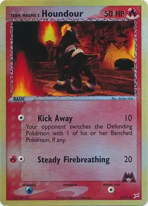 Team Magma's Houndour 63/95 EX Team Magma vs Team Aqua