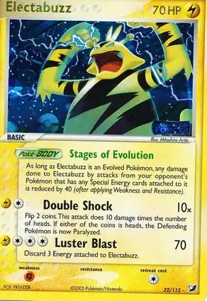 Electabuzz 22/115 EX Unseen Forces