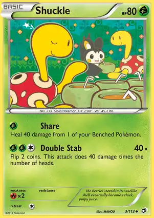 Shuckle 3/113 Legendary Treasures