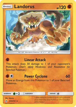 Landorus 103/214 Unbroken Bonds