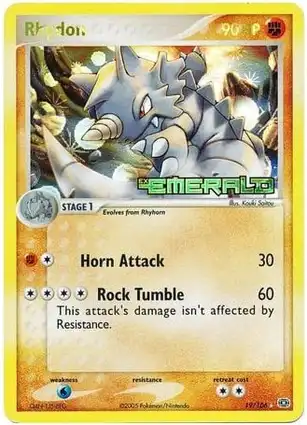 Rhydon 19/106 EX Emerald