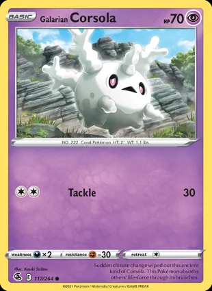 Galarian Corsola 117/264 Fusion Strike