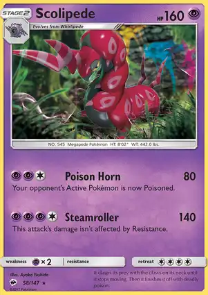 Scolipede 58/147 Burning Shadows