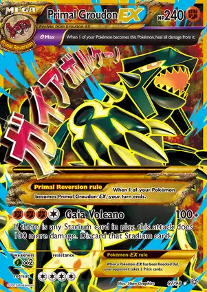 Primal Groudon-EX 97/98 Ancient Origins