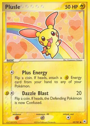 Plusle 69/101 EX Hidden Legends