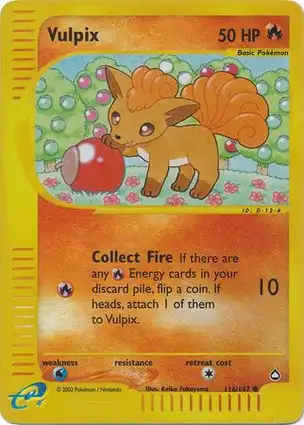 Vulpix 116/147 Aquapolis