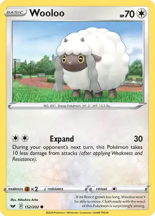 Wooloo 152/202 Sword & Shield