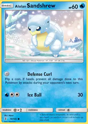 Alolan Sandshrew 19/145 Guardians Rising