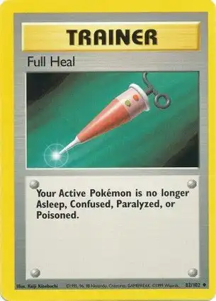 Full Heal 82/102 Base Set Unlimited