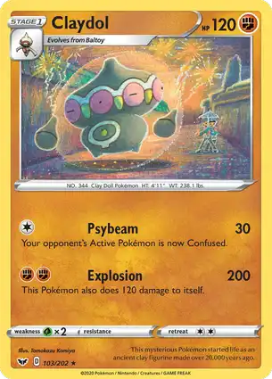Claydol 103/202 Sword & Shield