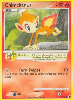 Chimchar 57/100 Majestic Dawn