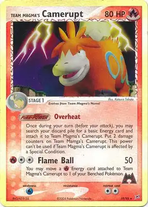 Team Magma's Camerupt 19/95 EX Team Magma vs Team Aqua