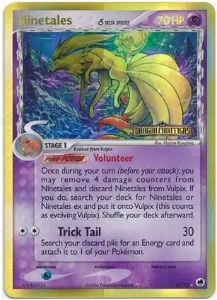 Ninetales 8/101 EX Dragon Frontiers