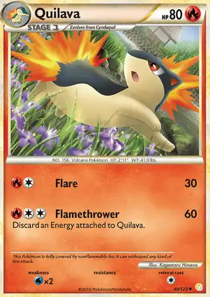 Quilava 49/123 HeartGold & SoulSilver