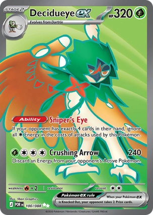 Decidueye ex 100/088 Perfect Order